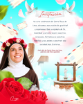Invitación de Santa Rosa de Lima, diseño para redes sociales elaborado en Photoshop