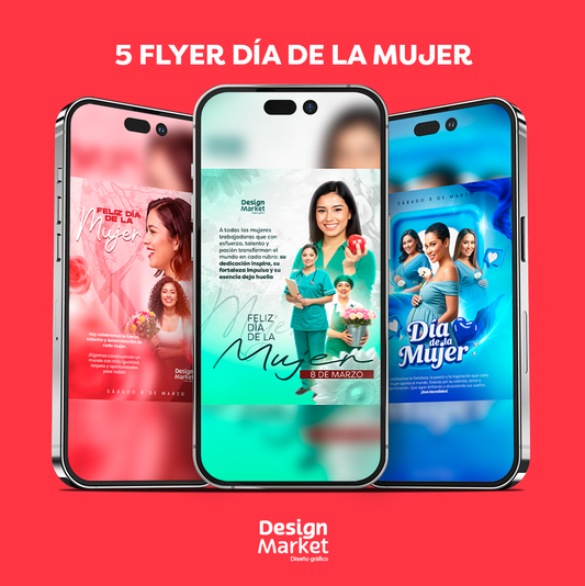 5 DISEÑOS POR EL DÍA DE LA MUJER