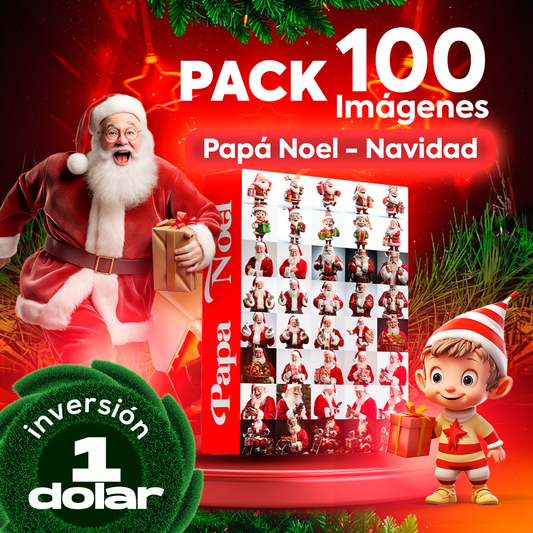 100 IMAGENES PAPÁ NOEL - Design Market Perú